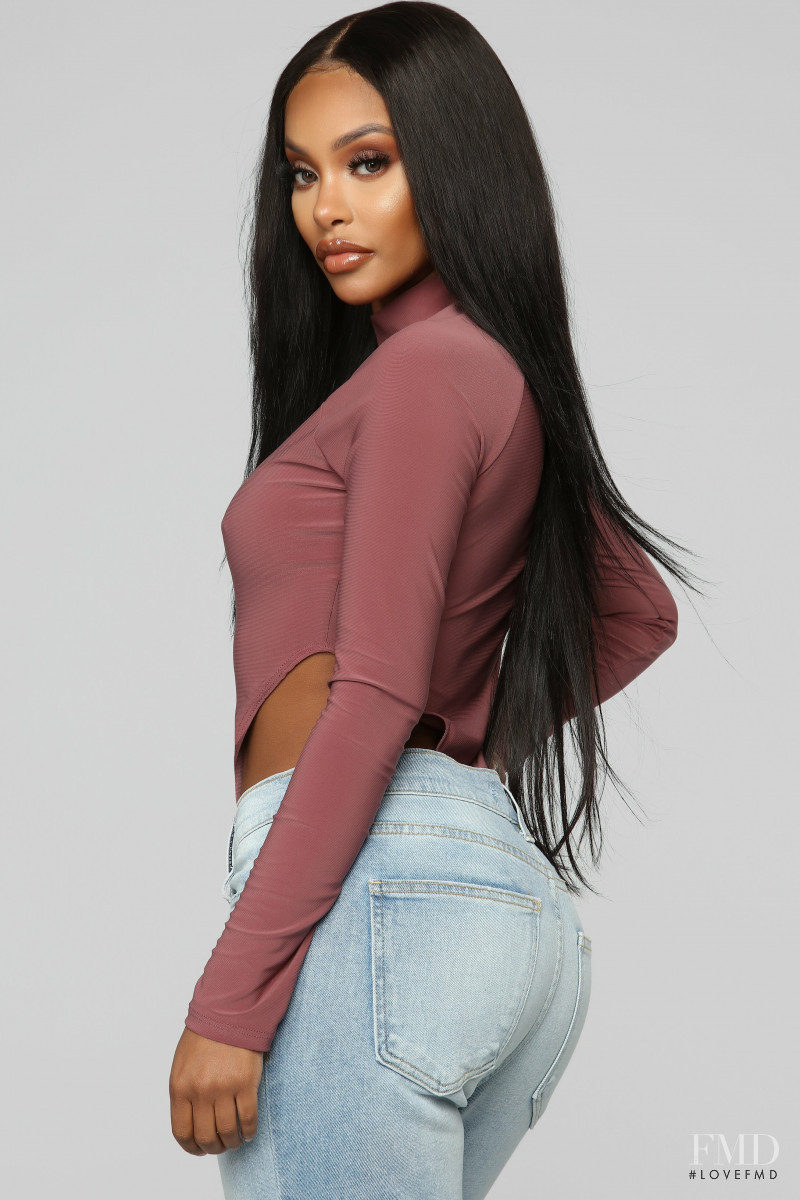 Yodit Yemane featured in  the Fashion Nova catalogue for Spring 2019