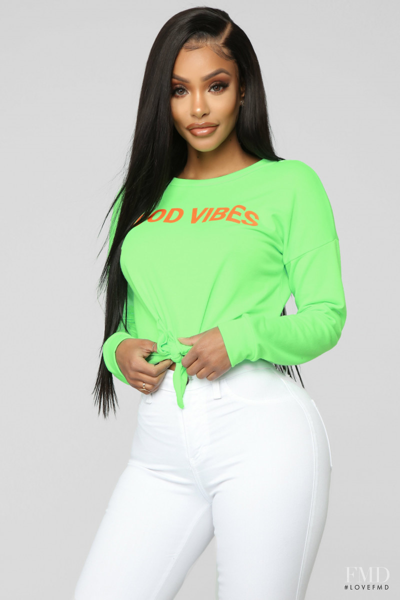 Yodit Yemane featured in  the Fashion Nova catalogue for Spring 2019