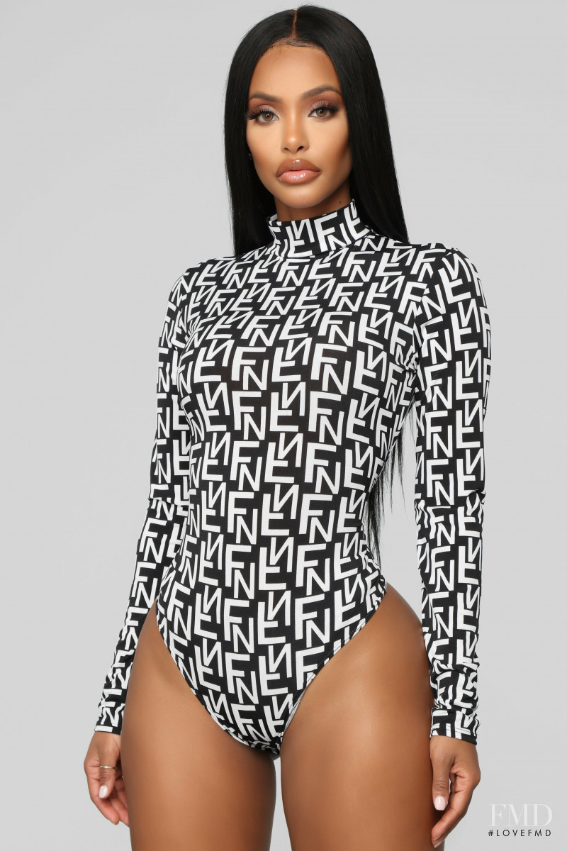 Yodit Yemane featured in  the Fashion Nova catalogue for Spring 2019
