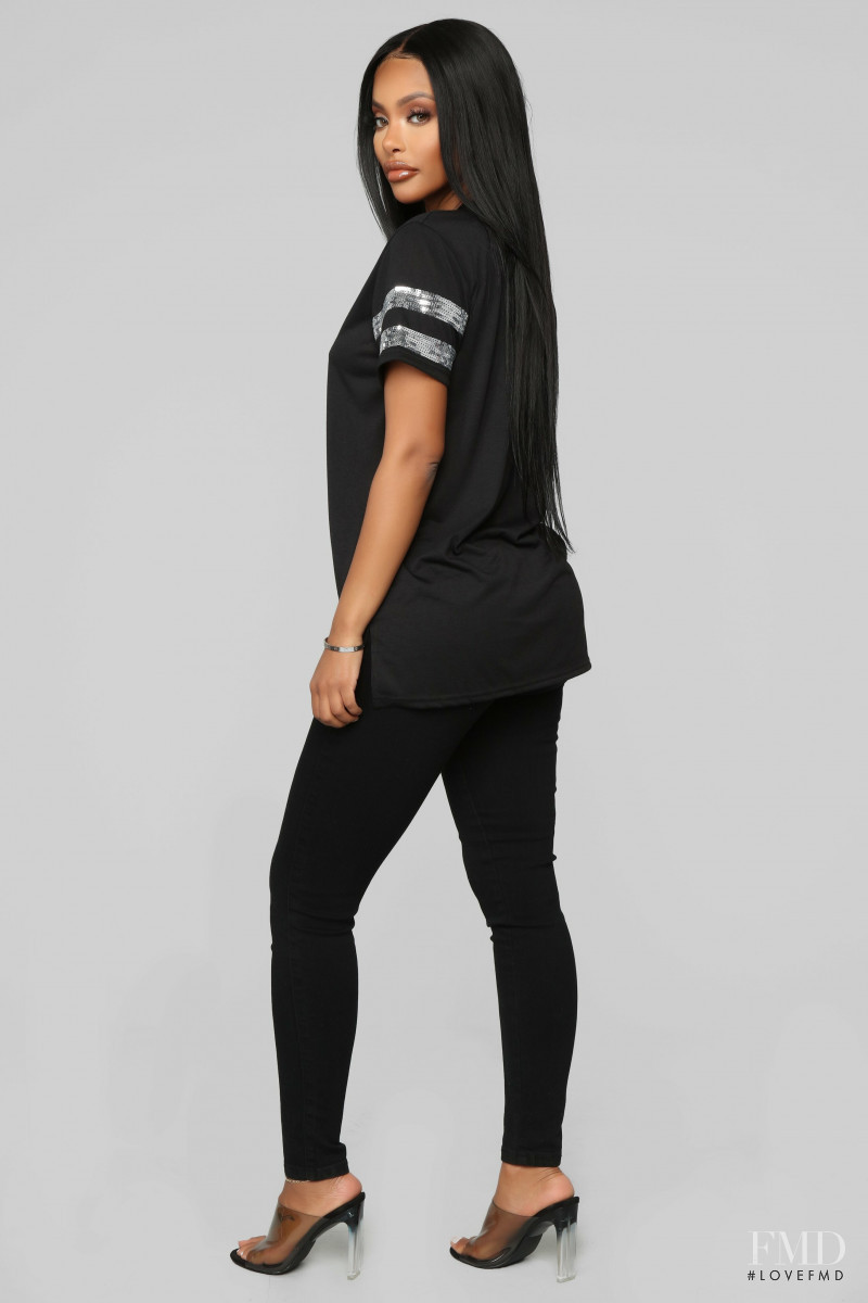 Yodit Yemane featured in  the Fashion Nova catalogue for Spring 2019