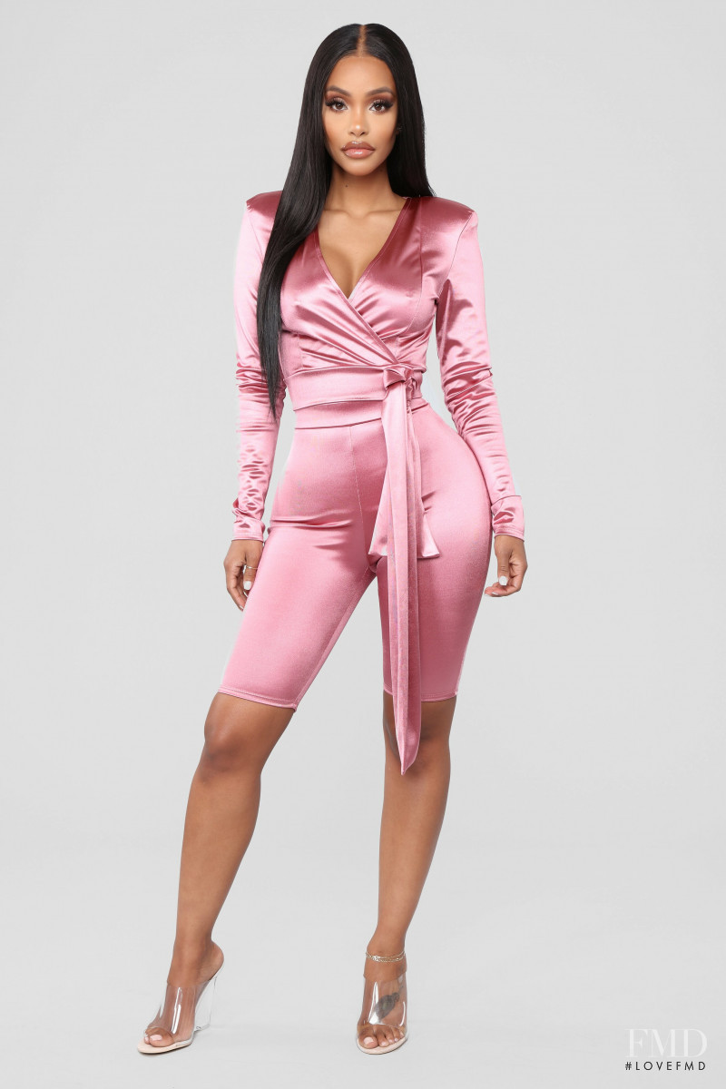 Yodit Yemane featured in  the Fashion Nova catalogue for Spring 2019