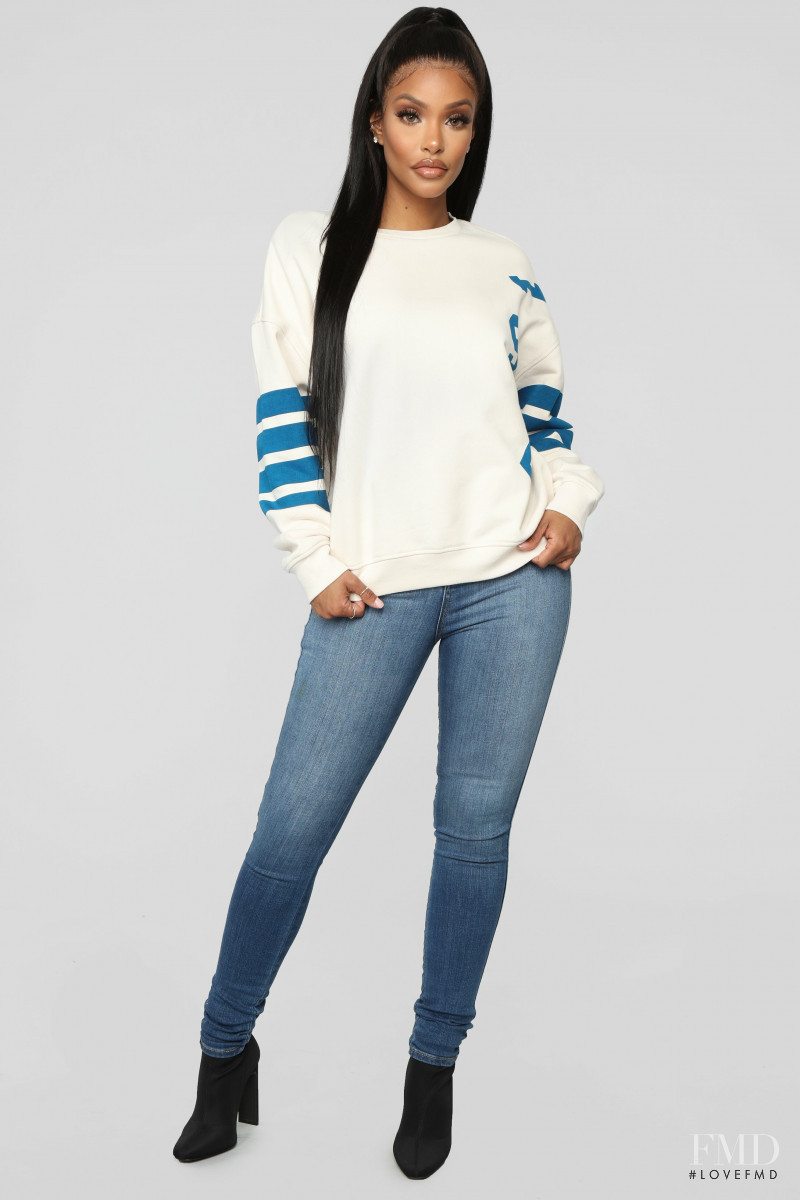 Yodit Yemane featured in  the Fashion Nova catalogue for Spring 2019