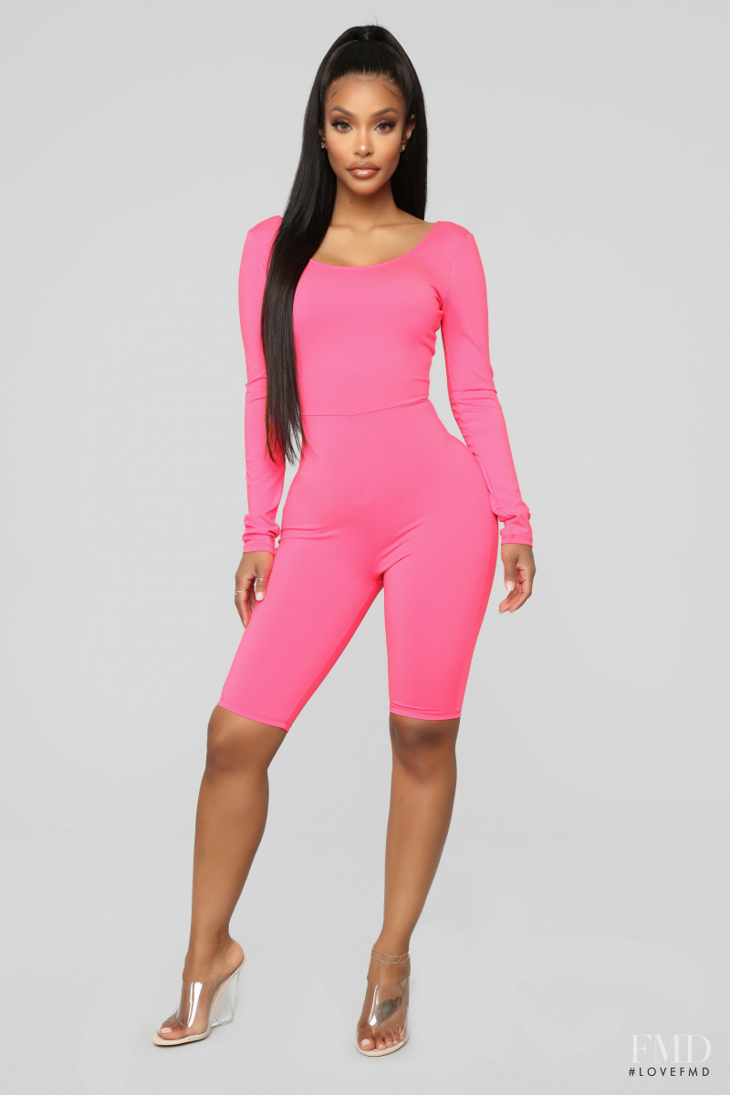 Yodit Yemane featured in  the Fashion Nova catalogue for Spring 2019