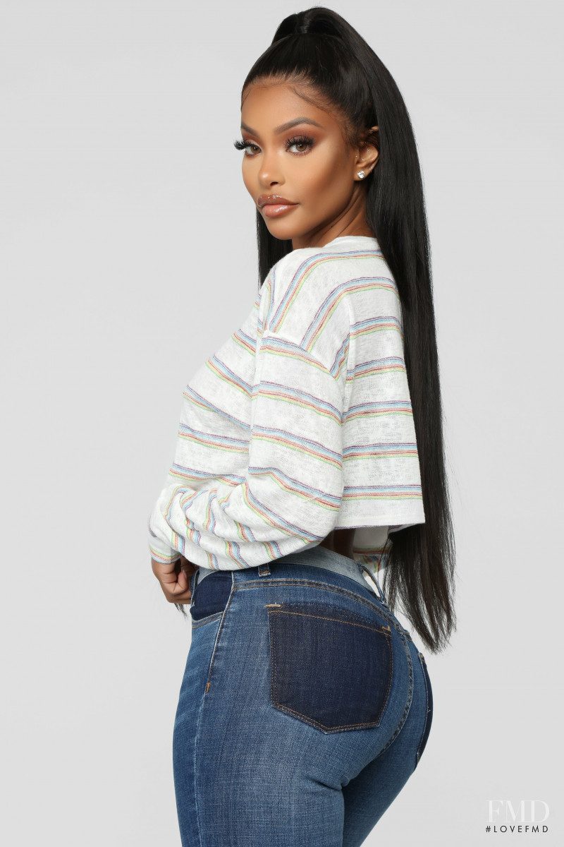 Yodit Yemane featured in  the Fashion Nova catalogue for Spring 2019