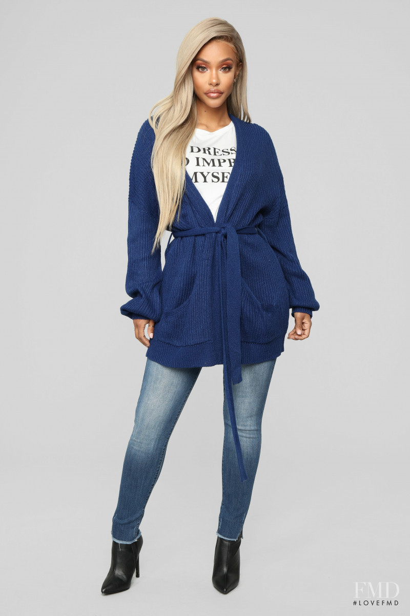 Yodit Yemane featured in  the Fashion Nova catalogue for Spring 2019