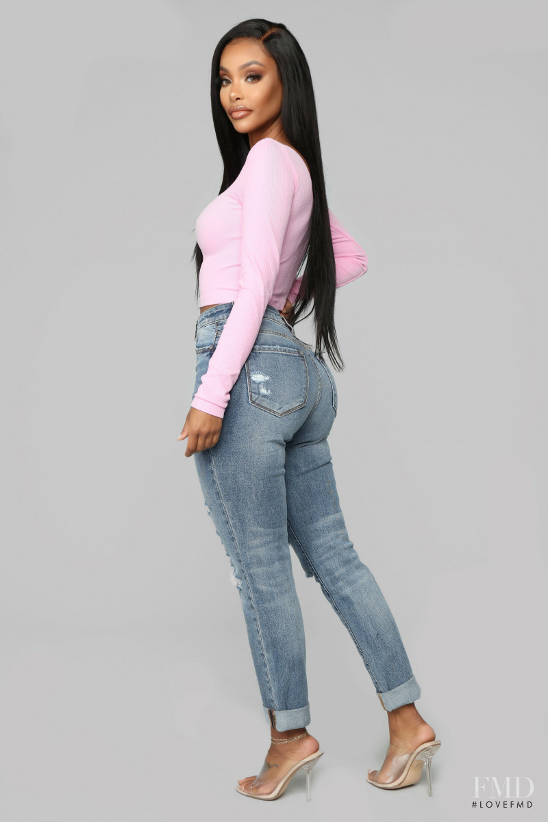 Yodit Yemane featured in  the Fashion Nova catalogue for Spring 2019