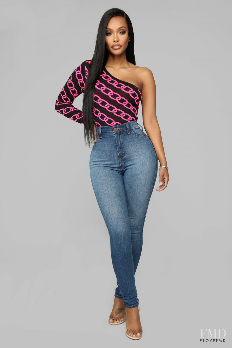 Yodit Yemane featured in  the Fashion Nova catalogue for Spring 2019