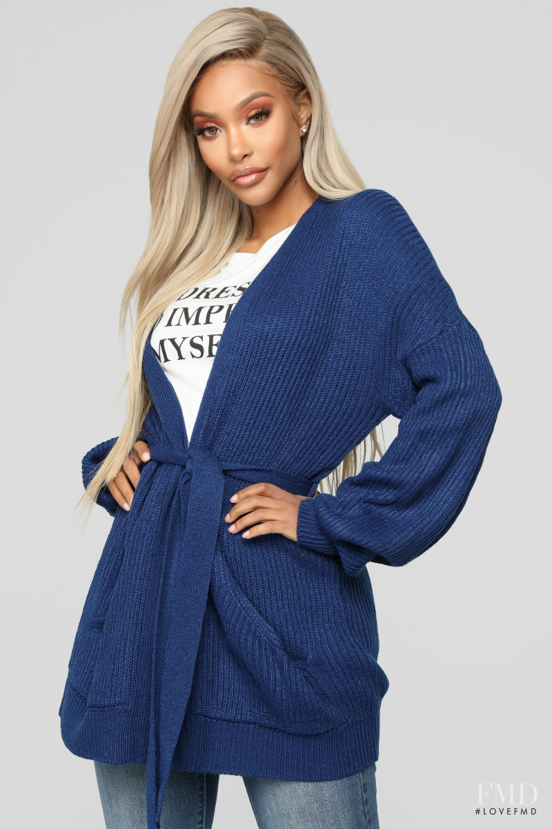 Yodit Yemane featured in  the Fashion Nova catalogue for Spring 2019