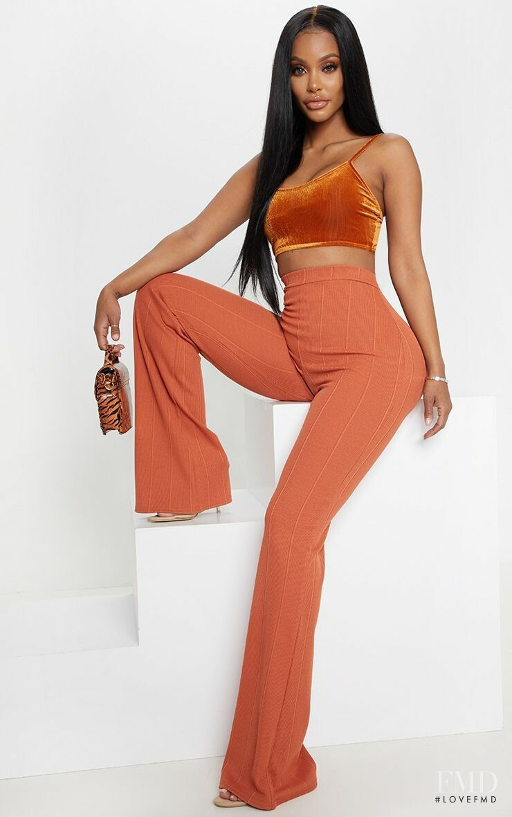 Yodit Yemane featured in  the PrettyLittleThing catalogue for Spring 2019