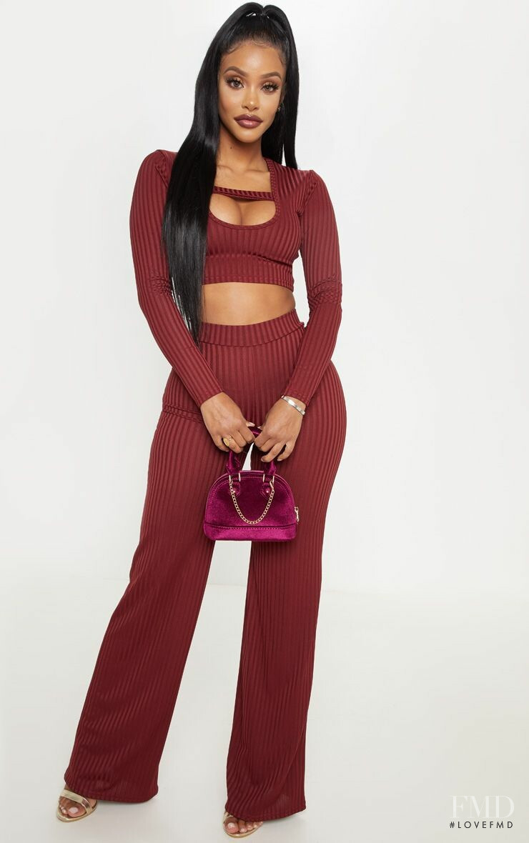 Yodit Yemane featured in  the PrettyLittleThing catalogue for Spring 2019