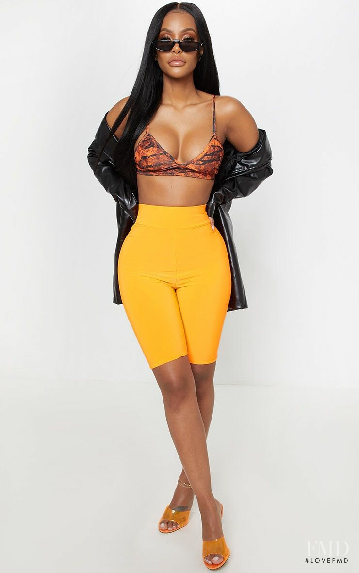 Yodit Yemane featured in  the PrettyLittleThing catalogue for Spring 2019