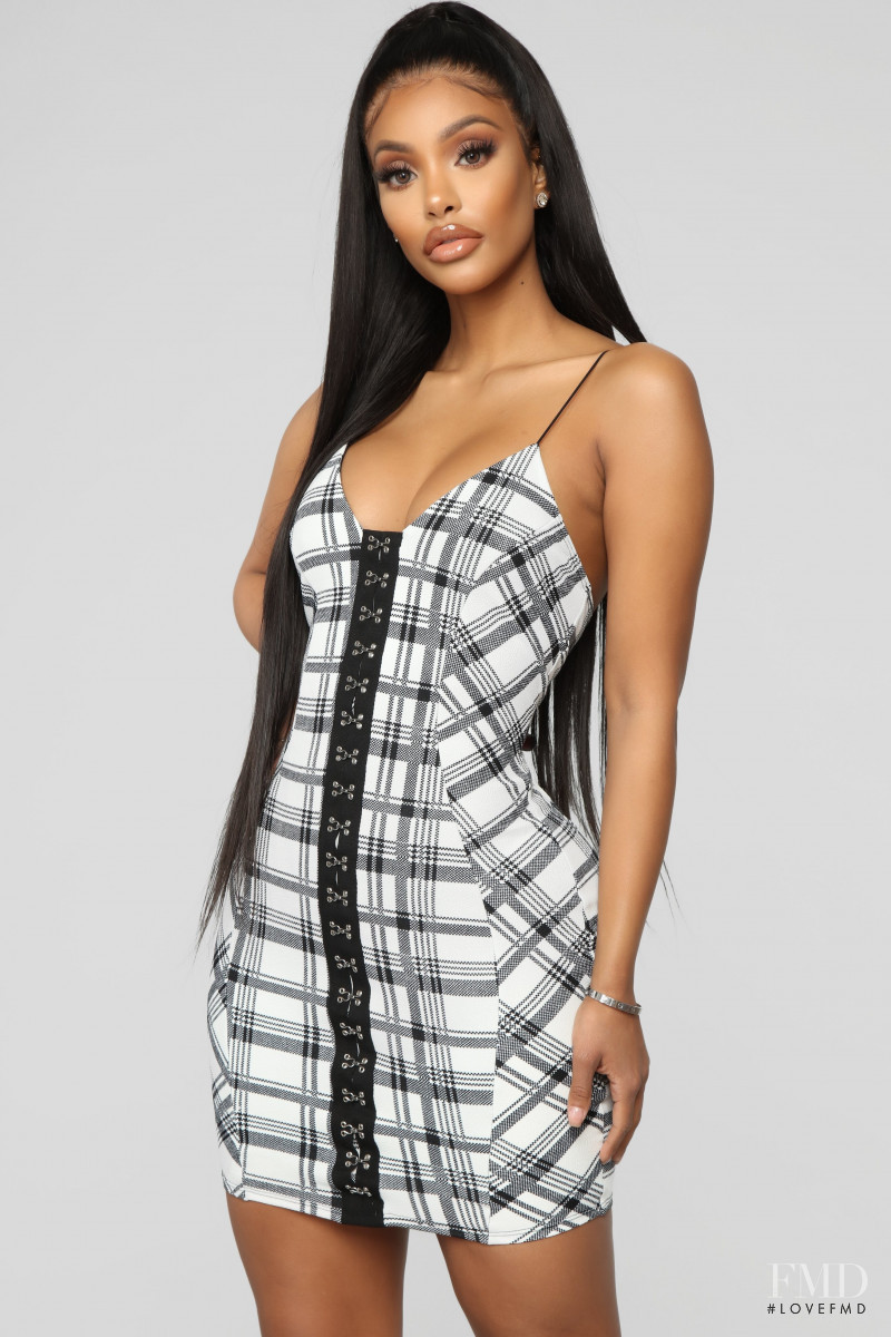 Yodit Yemane featured in  the Fashion Nova catalogue for Summer 2019