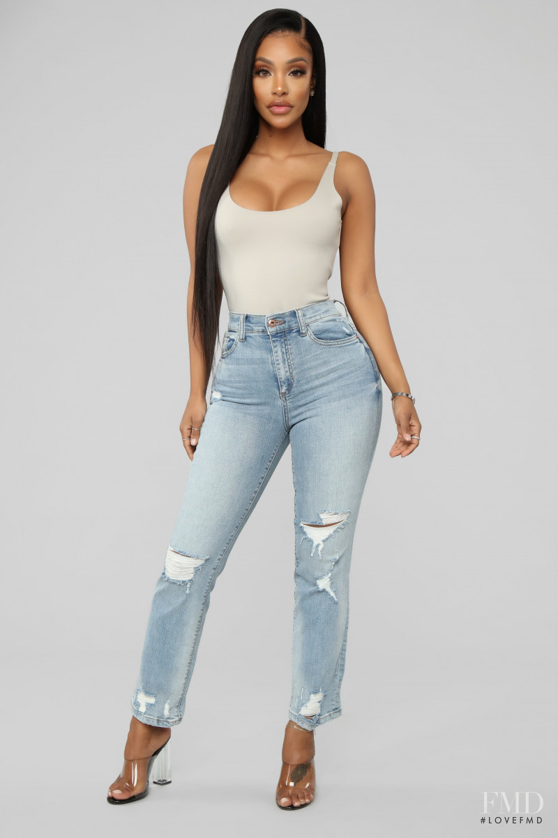 Yodit Yemane featured in  the Fashion Nova catalogue for Summer 2019