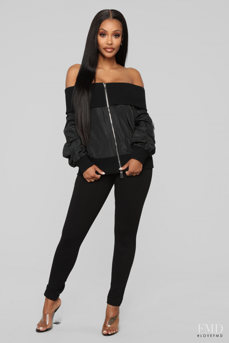 Yodit Yemane featured in  the Fashion Nova catalogue for Summer 2019