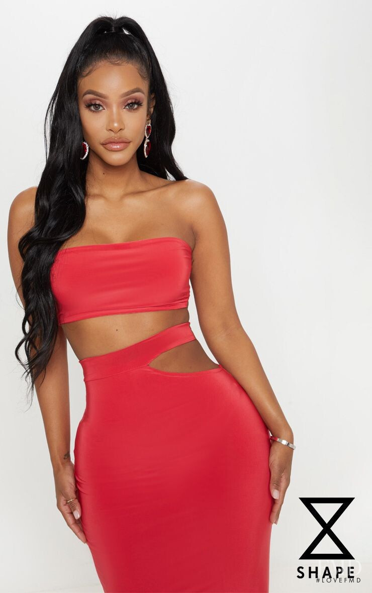 Yodit Yemane featured in  the PrettyLittleThing catalogue for Summer 2019