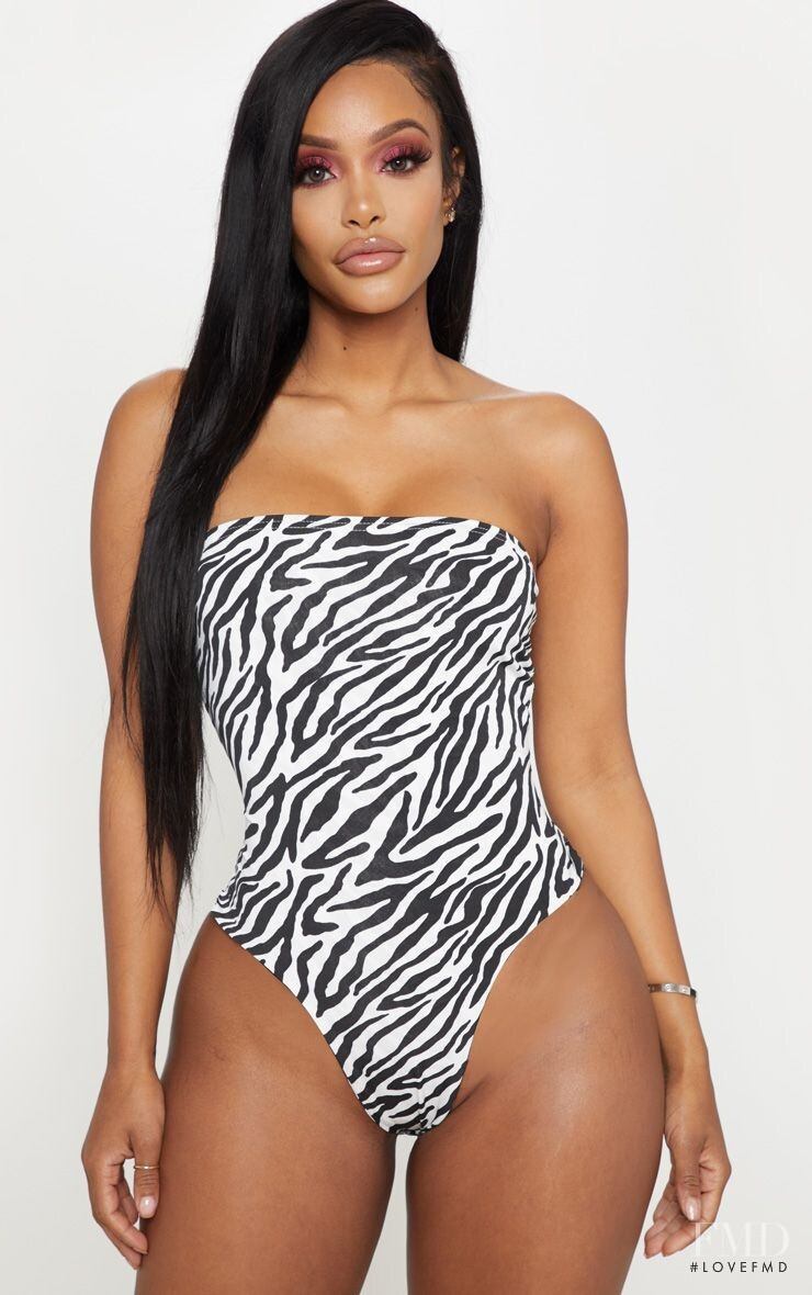 Yodit Yemane featured in  the PrettyLittleThing catalogue for Summer 2019