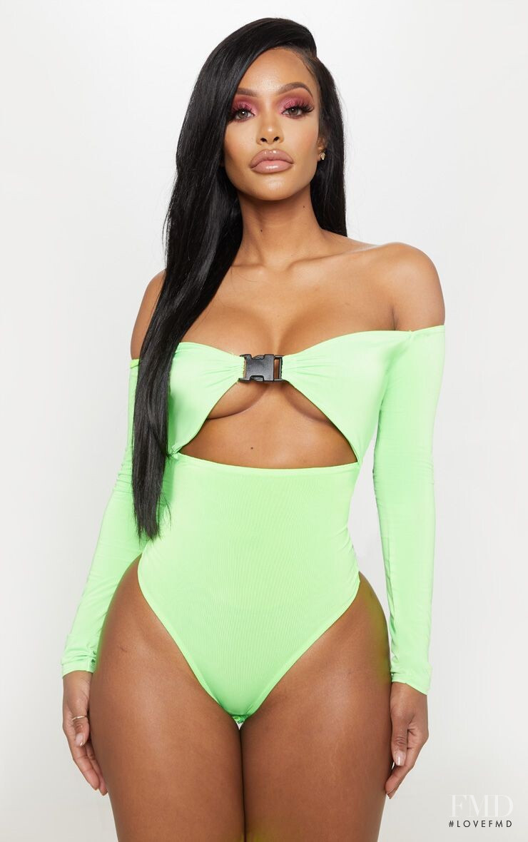 Yodit Yemane featured in  the PrettyLittleThing catalogue for Summer 2019