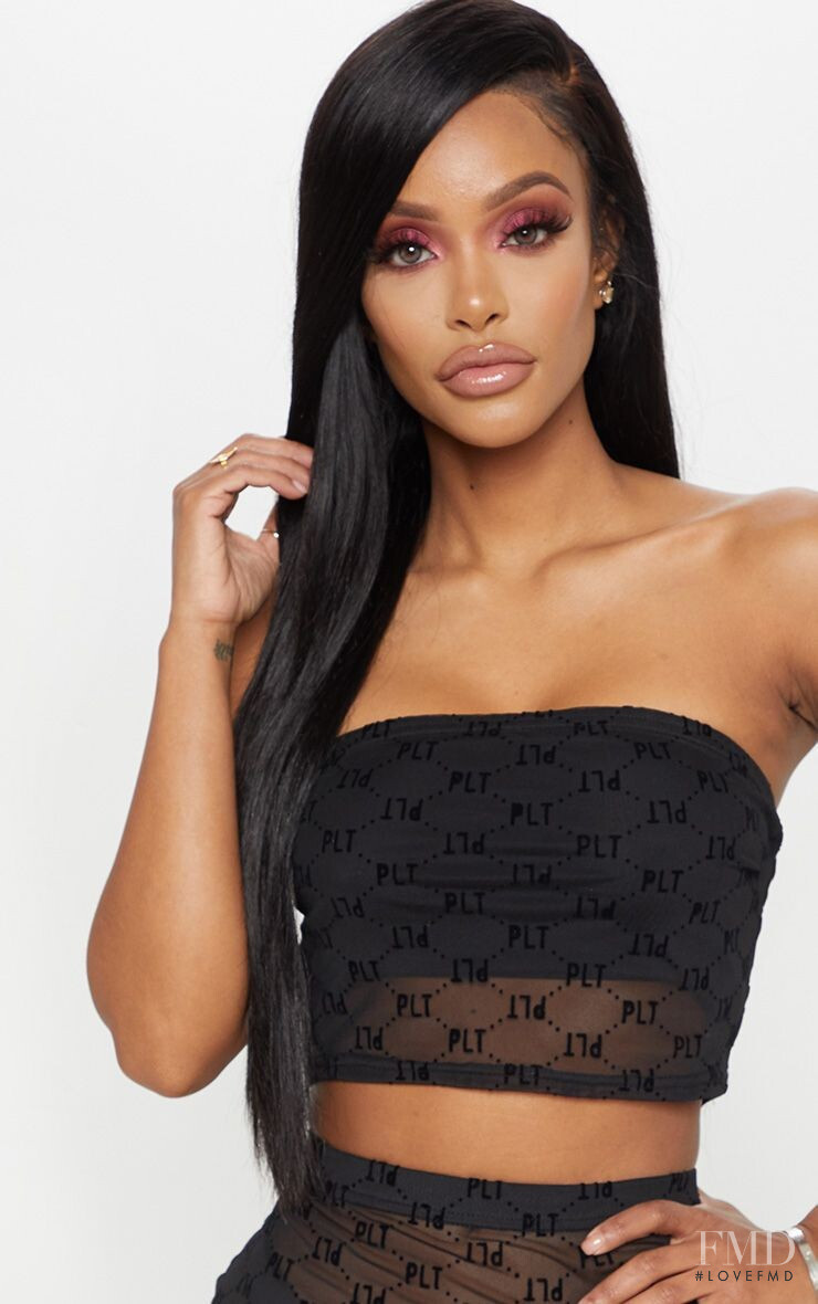 Yodit Yemane featured in  the PrettyLittleThing catalogue for Summer 2019