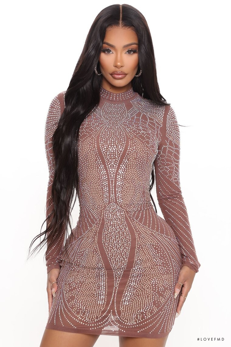 Yodit Yemane featured in  the Fashion Nova catalogue for Winter 2020