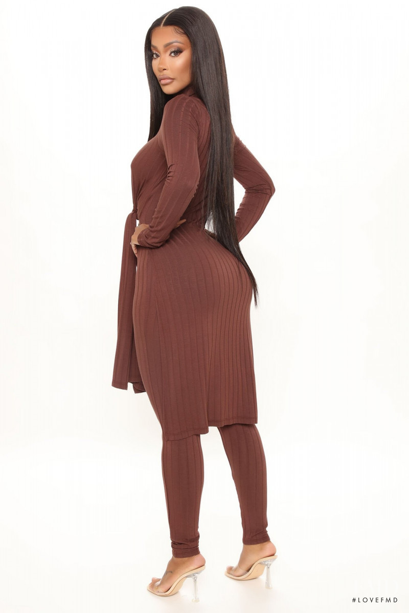 Yodit Yemane featured in  the Fashion Nova catalogue for Winter 2020