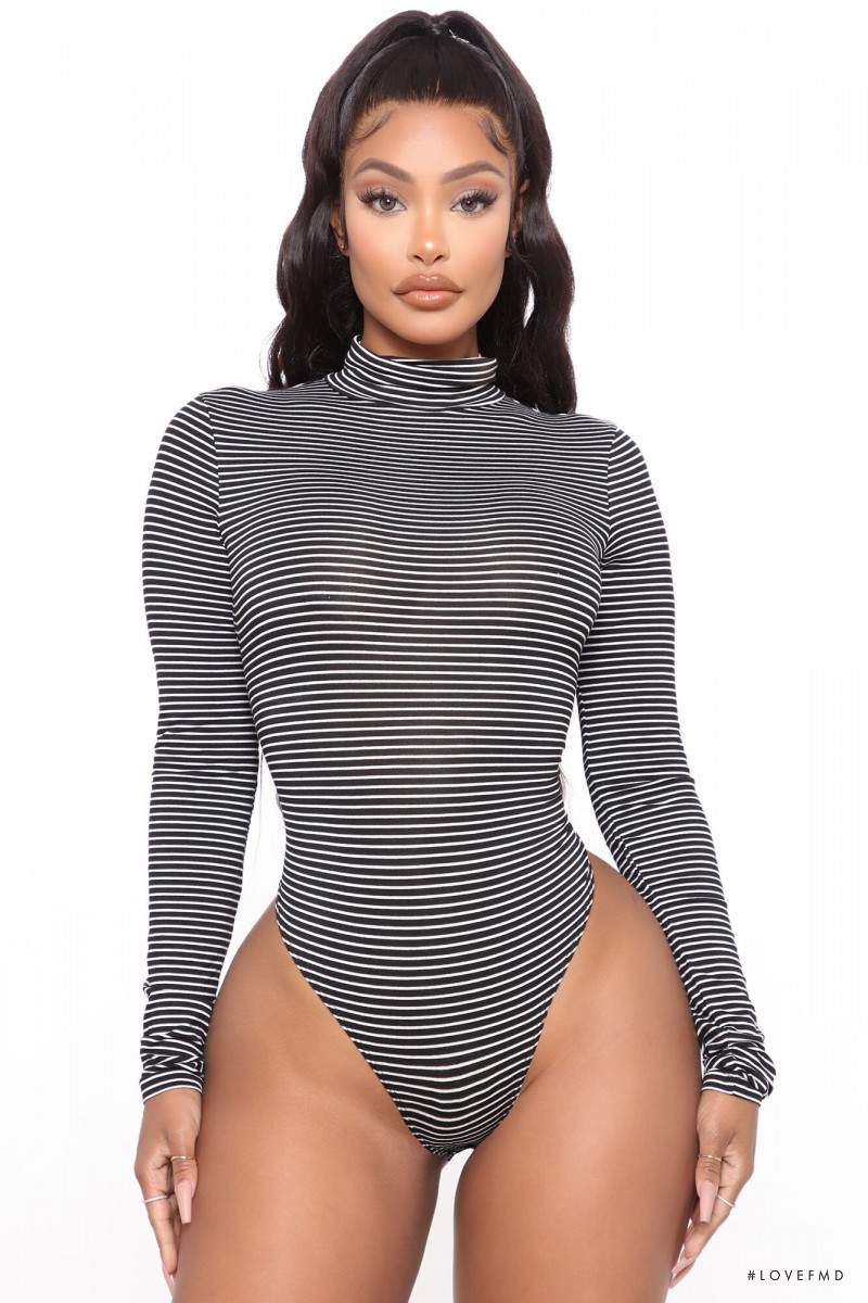 Yodit Yemane featured in  the Fashion Nova catalogue for Winter 2020