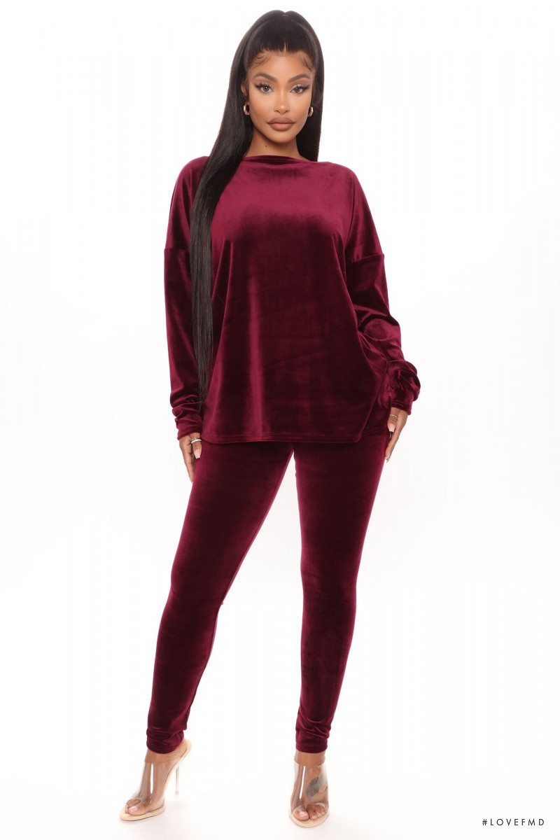 Yodit Yemane featured in  the Fashion Nova catalogue for Winter 2020