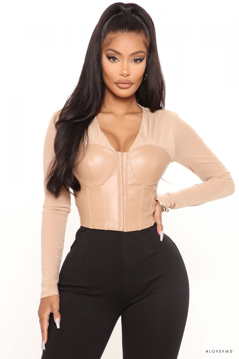 Yodit Yemane featured in  the Fashion Nova catalogue for Spring/Summer 2021
