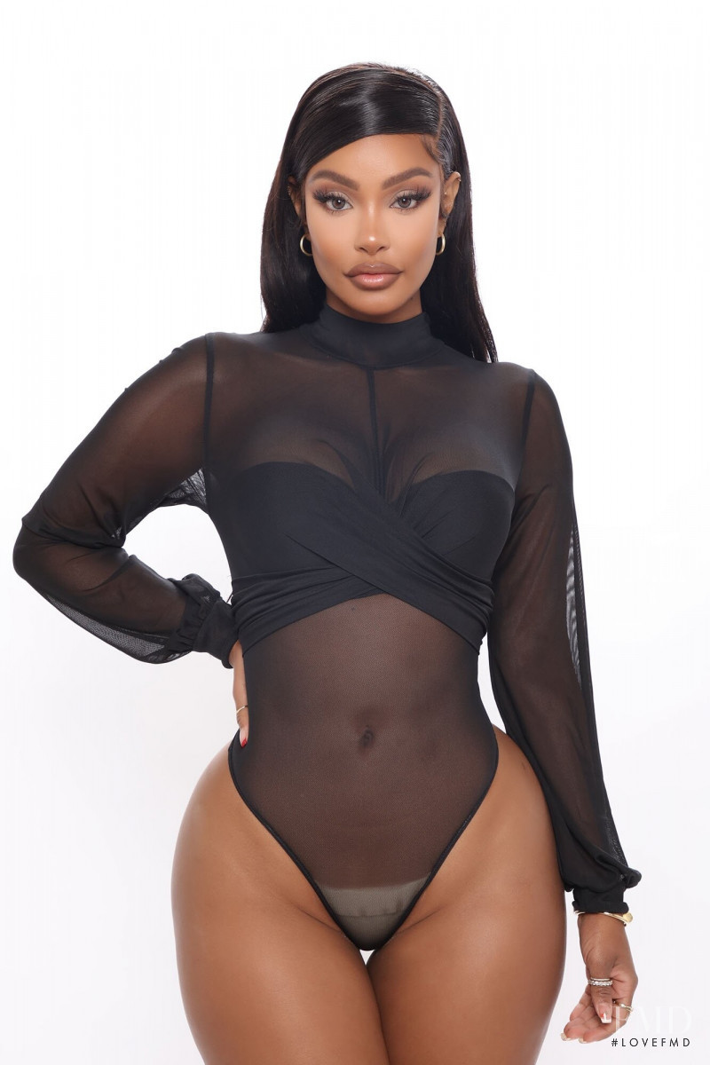 Yodit Yemane featured in  the Fashion Nova catalogue for Spring/Summer 2021