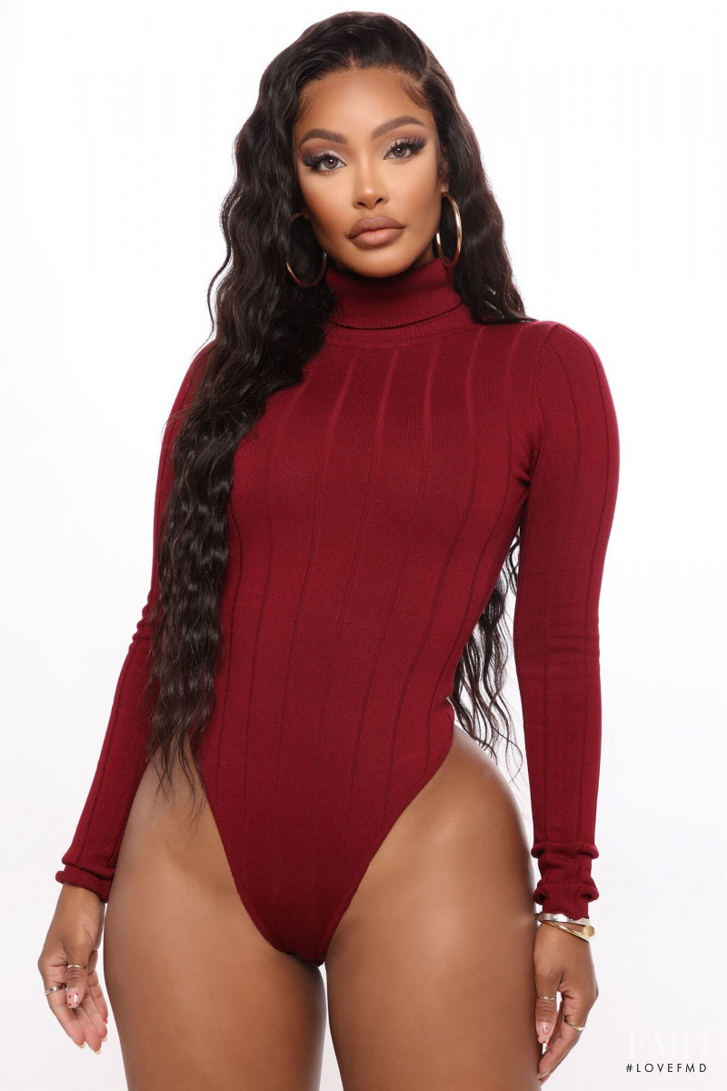 Yodit Yemane featured in  the Fashion Nova catalogue for Spring/Summer 2021