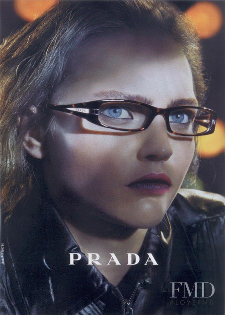 Sasha Pivovarova featured in  the Prada advertisement for Autumn/Winter 2006