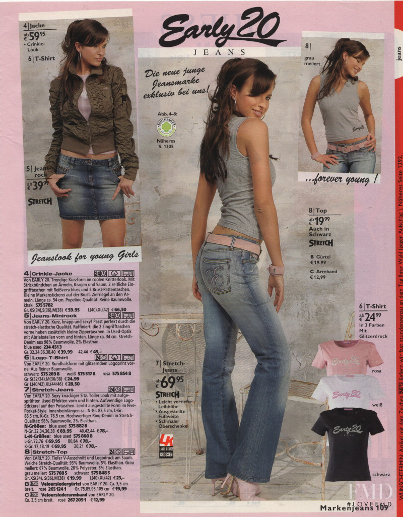 Ljupka Gojic featured in  the Otto catalogue for Autumn/Winter 2004