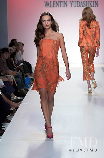 Ljupka Gojic featured in  the Valentin Yudashkin fashion show for Spring/Summer 2002