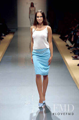 Ljupka Gojic featured in  the Ines De La Fressange fashion show for Spring/Summer 2000