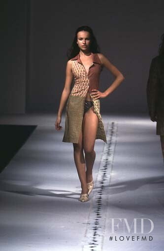 Ljupka Gojic featured in  the Cynthia Rowley fashion show for Spring/Summer 1998