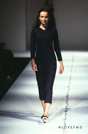 Ljupka Gojic featured in  the Cynthia Rowley fashion show for Spring/Summer 1998