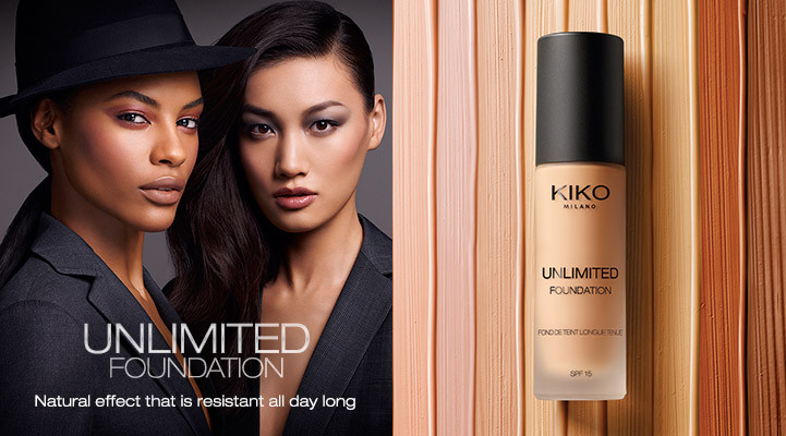 Sharam Diniz featured in  the KIKO Milano Cosmetics advertisement for Spring/Summer 2015