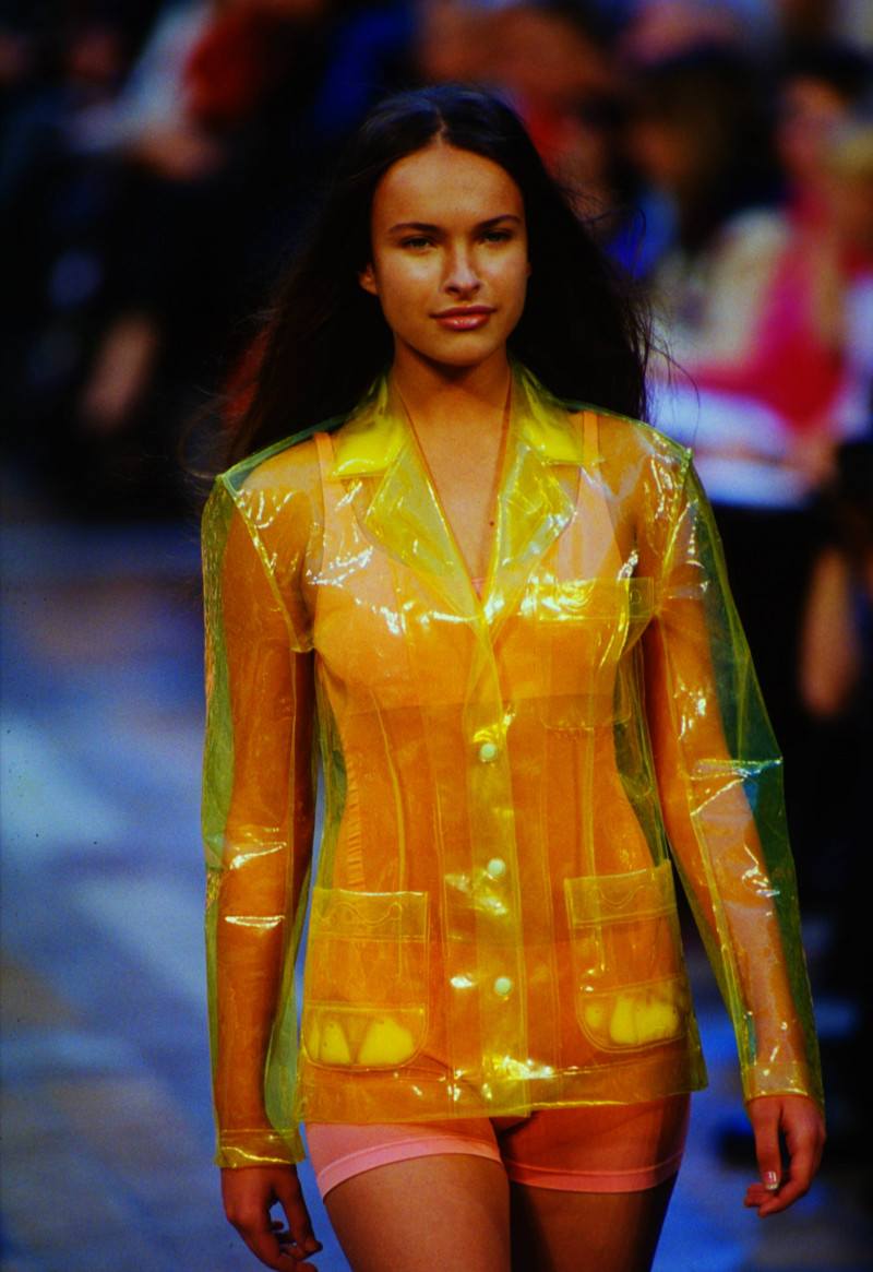 Ljupka Gojic featured in  the Issey Miyake fashion show for Spring/Summer 2000