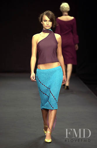 Ljupka Gojic featured in  the Amaya Arzuaga fashion show for Spring/Summer 2001