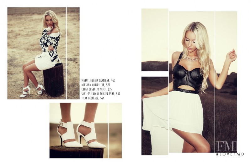 Bryana Holly featured in  the Zooshoo (RETAILER) lookbook for Fall 2013