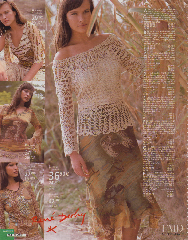 Ljupka Gojic featured in  the La Redoute catalogue for Spring/Summer 2006