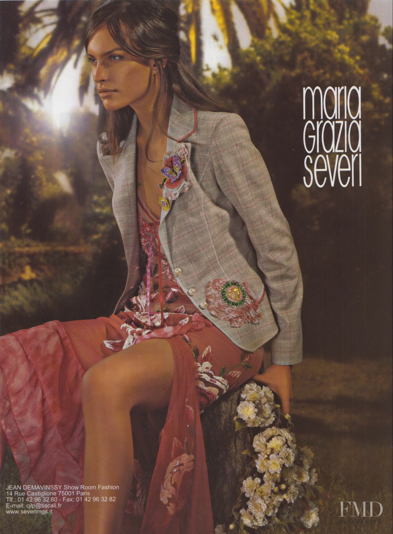 Ljupka Gojic featured in  the Maria Grazia Severi advertisement for Spring/Summer 2005