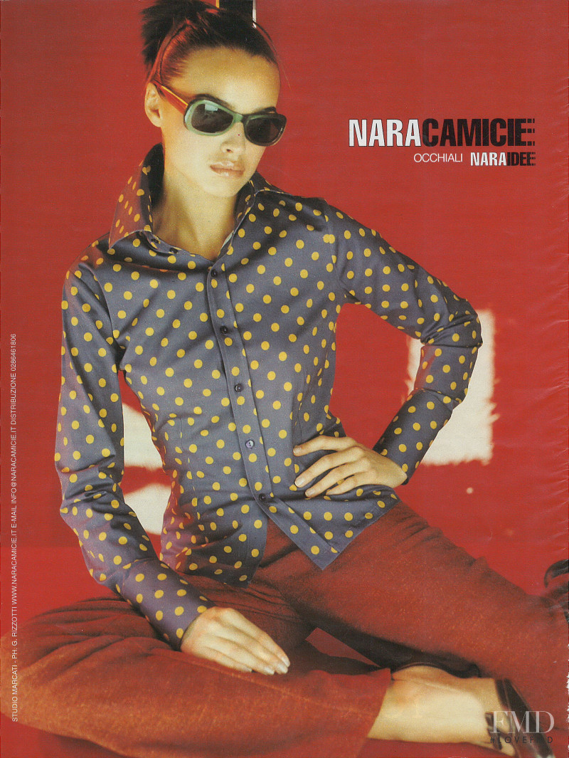 Ljupka Gojic featured in  the Naracamicie advertisement for Autumn/Winter 2000