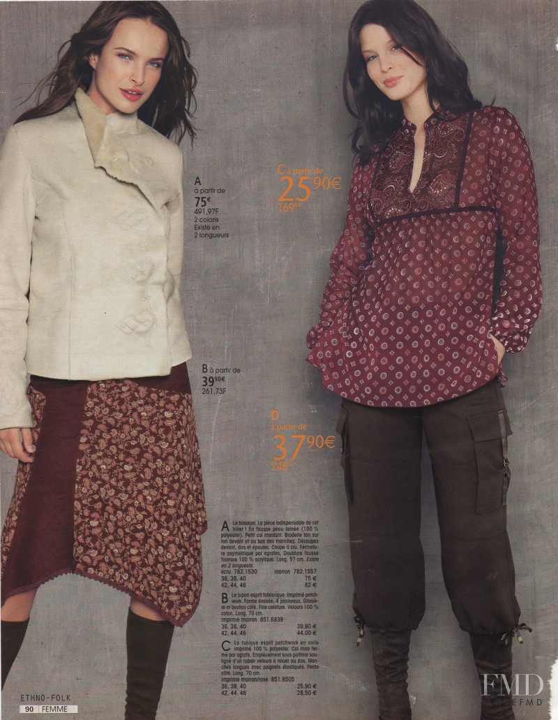 Ljupka Gojic featured in  the La Redoute catalogue for Autumn/Winter 2003