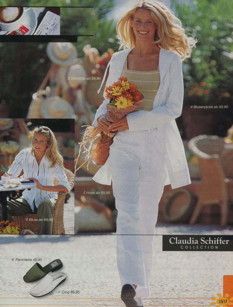 Claudia Schiffer featured in  the Otto catalogue for Spring/Summer 2000