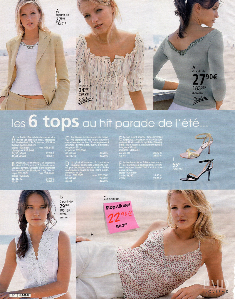 Ljupka Gojic featured in  the La Redoute catalogue for Spring/Summer 2003