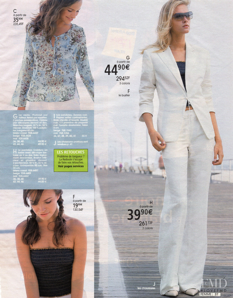 Ljupka Gojic featured in  the La Redoute catalogue for Spring/Summer 2003