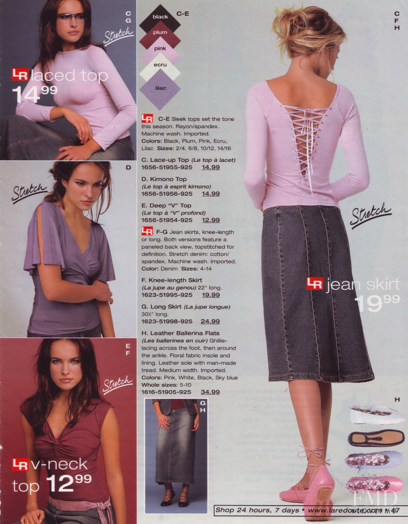 Ljupka Gojic featured in  the La Redoute catalogue for Spring/Summer 2003