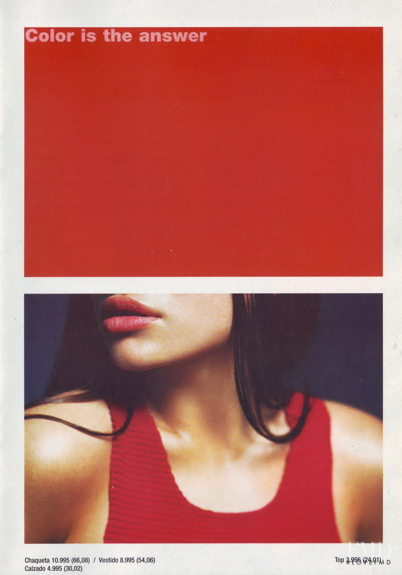 Ljupka Gojic featured in  the Mango lookbook for Spring 2000