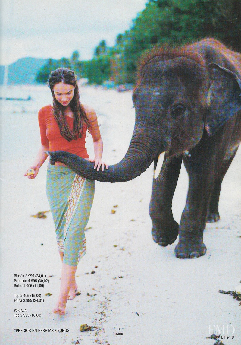 Ljupka Gojic featured in  the Mango lookbook for Summer 2000