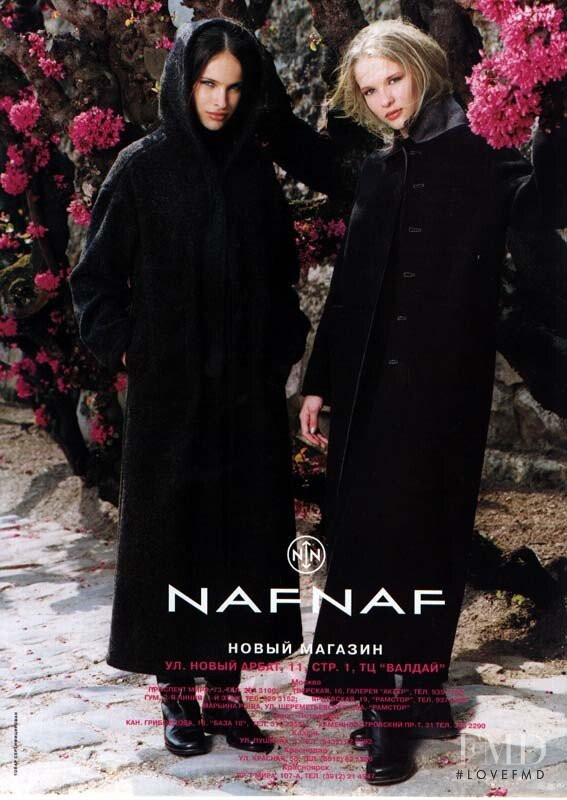 Ljupka Gojic featured in  the Naf Naf advertisement for Autumn/Winter 1998